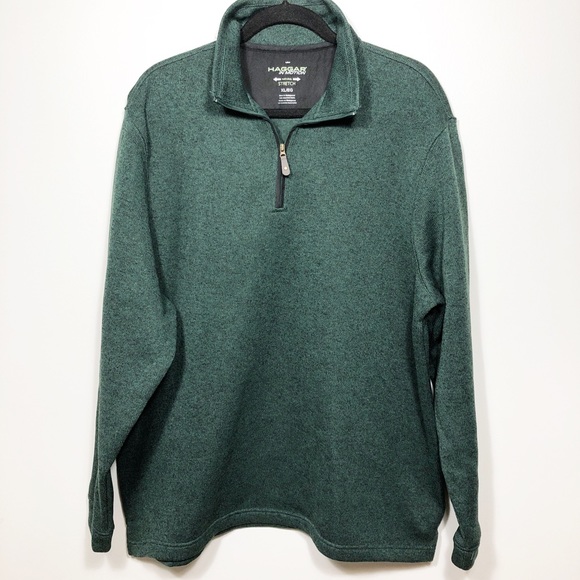 Haggar Other - Haggar In Motion Fleece Pullover in Green Size XL